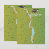 Randsfjorden Norwegische Seekarte (Vorne/Hinten)