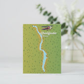 Randsfjorden Norwegische Seekarte (Stehend Vorderseite)