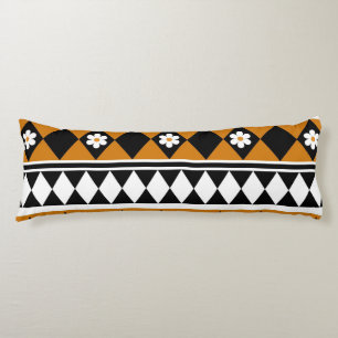 Randstreifen-Blumen-Diamant-Boho-Blumenmuster Seitenschläferkissen