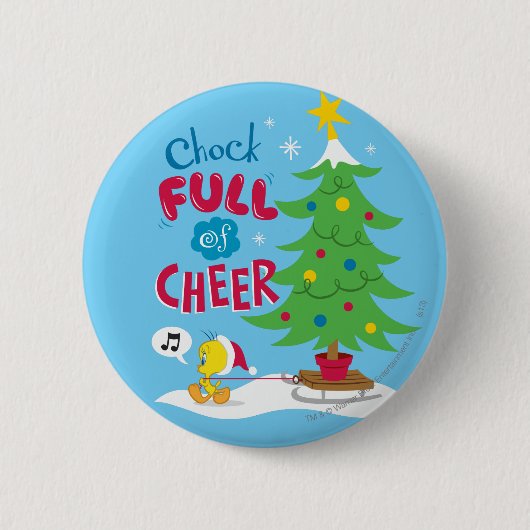Randvoller Weihnachtsfreude Button (Vorderseite)