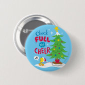 Randvoller Weihnachtsfreude Button (Vorne & Hinten)