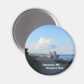 Randweg, Ogunquit, Maine Magnet (Vorderseite/Rückseite)