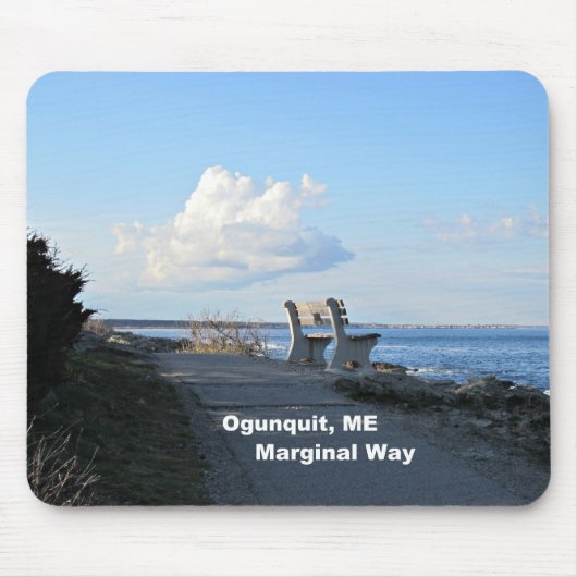 Randweg, Ogunquit, Maine Mousepad (Vorne)