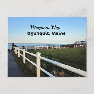 Randweg, Ogunquit, Maine Postkarte