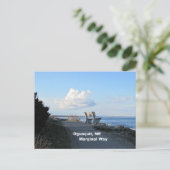 Randweg, Ogunquit, Maine Postkarte (Stehend Vorderseite)