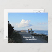 Randweg, Ogunquit, Maine Postkarte (Vorne/Hinten)