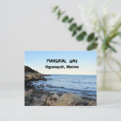 Randweg, Ogunquit, Maine Postkarte (Stehend Vorderseite)