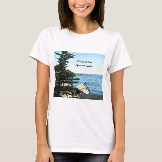 Randweg, Ogunquit, Maine T-Shirt (Vorderseite)
