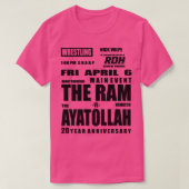 Randy der Ram VS der Ayatollah aus dem Wrestler T-Shirt (Design vorne)