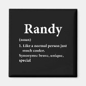 Randy Name Definition Funny D  Magnet (Vorne)