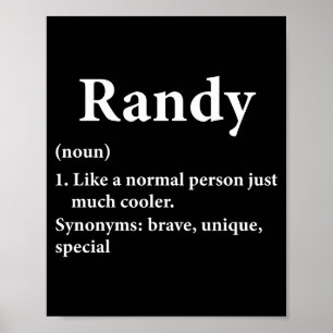 Randy Name Definition Lustig D  Poster