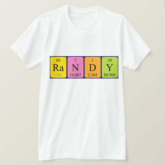 Randy Periodenname Shirt (Design vorne)