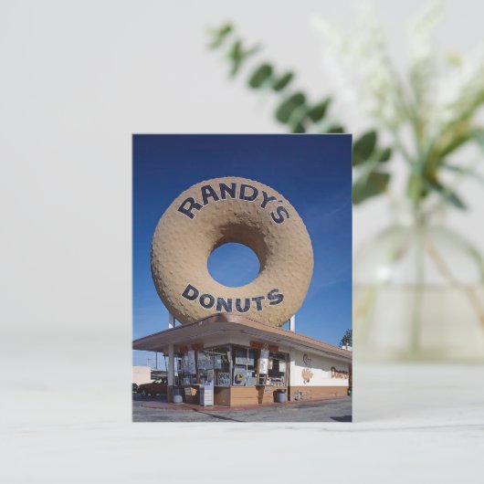 Randy's Donuts California Architecture Postkarte (Stehend Vorderseite)
