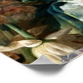 RANEMONEN, BLUME, SCHWARZFLIEGENDE BLACK-FLORAL-Mo Poster (Ecke)