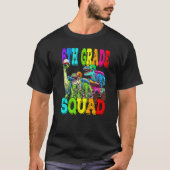 Rang 6. Rang Squad Monster LKW Dinosaurier zurück  T-Shirt (Vorderseite)