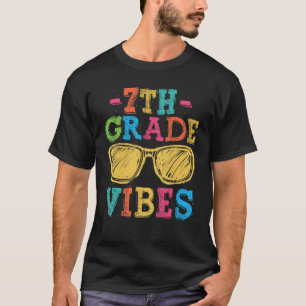 Rang 7: Vibes zuerst zurück in die Schule für Lehr T-Shirt