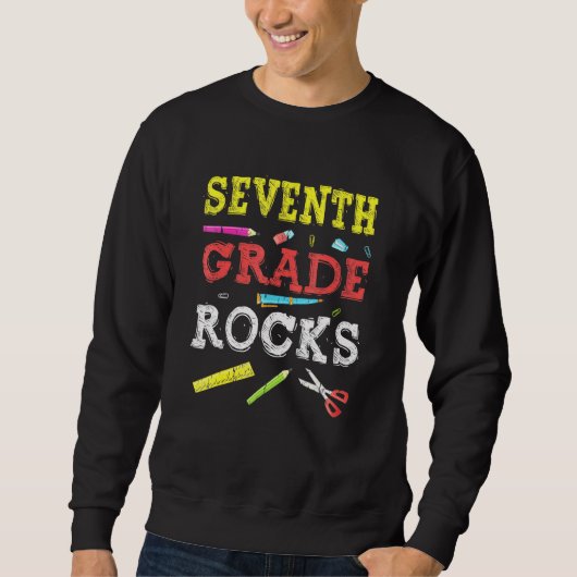 Rang 7: Zurück zum Schullehrer Sweatshirt (Vorderseite)