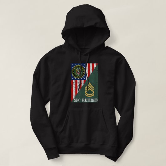 Rang und Flagge des Rang- und Flaggendienstmitarbe Hoodie (Design vorne)