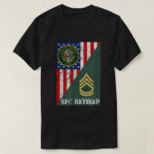 Rang und Flagge des Rang- und Flaggendienstmitarbe T-Shirt (Design vorne)