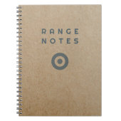 Range Notes - Shooting Range Logbook Notizblock (Vorderseite)
