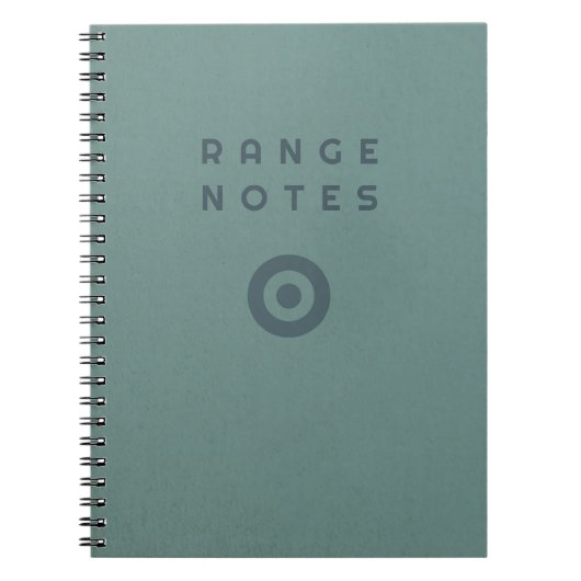 Range Notes - Shooting Range Logbook Notizblock (Vorderseite)