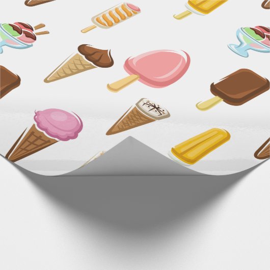 Range Of Ice Creams Geschenkpapier (Ecke)