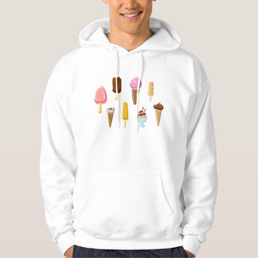 Range Of Ice Creams Hoodie (Vorderseite)