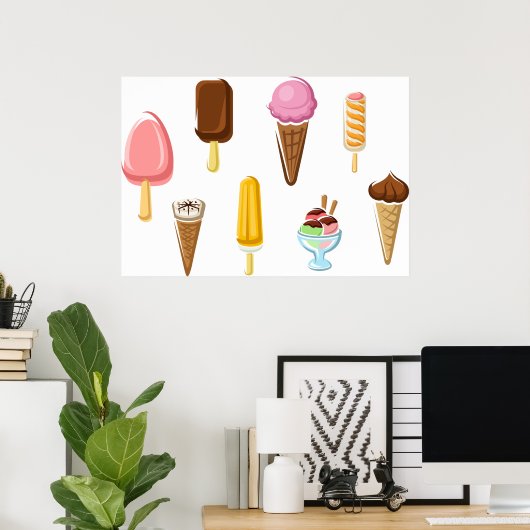 Range Of Ice Creams Poster (Heimbüro)