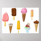 Range Of Ice Creams Poster (Vorne)