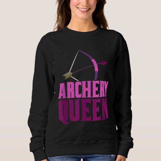 Range Queen Bogenschützen Bogen Jäger Pfeil Jäger Sweatshirt (Vorderseite)