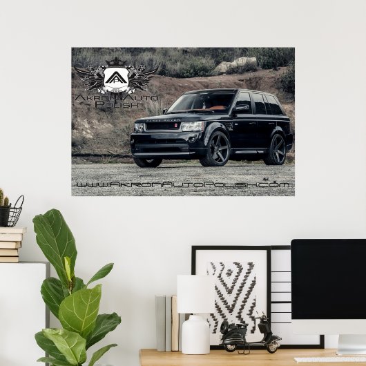 Range Rover, Akron Auto Polnisch Poster (Heimbüro)
