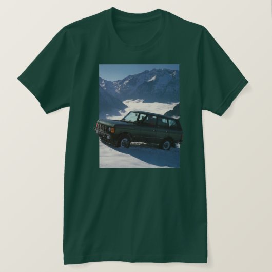 Range Rover Classic im Schnee T-Shirt (Design vorne)