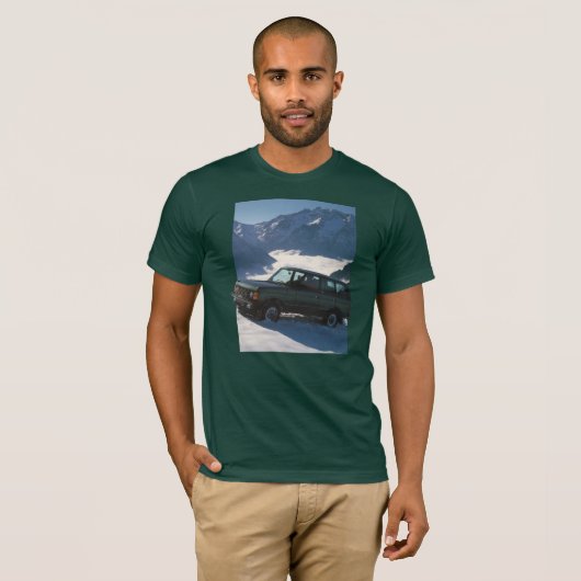 Range Rover Classic im Schnee T-Shirt (Vorne ganz)