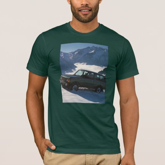 Range Rover Classic im Schnee T-Shirt (Vorderseite)