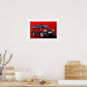 Range Rover P38 Poster-Illustration Poster (Küche)