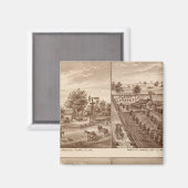 Ränge, Ställe, Tulare Co., Cal Magnet (Vorderseite/Rückseite)