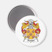 Rangel Familienwappen Magnet (Vorderseite/Rückseite)