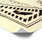 Rangeley Lakes Map Maine Vintag Poster (Ecke)