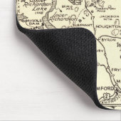 Rangeley Lakes Map Maine Vintage Poster Mousepad (Ecke)