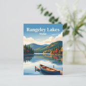 Rangeley-Seen Maine Postkarte (Stehend Vorderseite)
