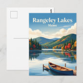 Rangeley-Seen Maine Postkarte (Vorne/Hinten)