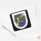 Ranger 2. Bn Beret Flash (alt) mit DUI Stickers (Umschlag)