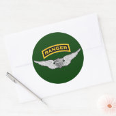 Ranger & Aviator Flügel Runder Aufkleber (Umschlag)