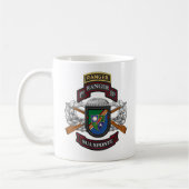 Ranger Battalion BERET FLASH DUI SSI RANGER T- Kaffeetasse (Links)