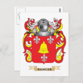 Ranger Coat of Arms (Familienwappen) Postkarte (Vorne/Hinten)