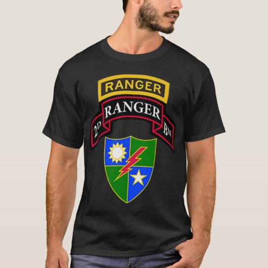 Ranger der US-Armee - Scroll im zweiten Bataillon  T-Shirt (Vorderseite)