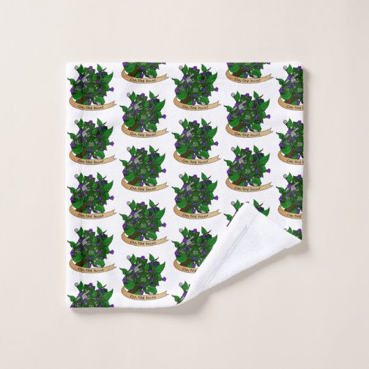 Ranger Dice Design Badhandtuch Set (Waschlappen)