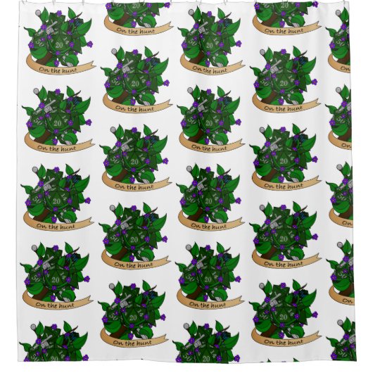 Ranger Dice Design Duschvorhang (Vorderseite)