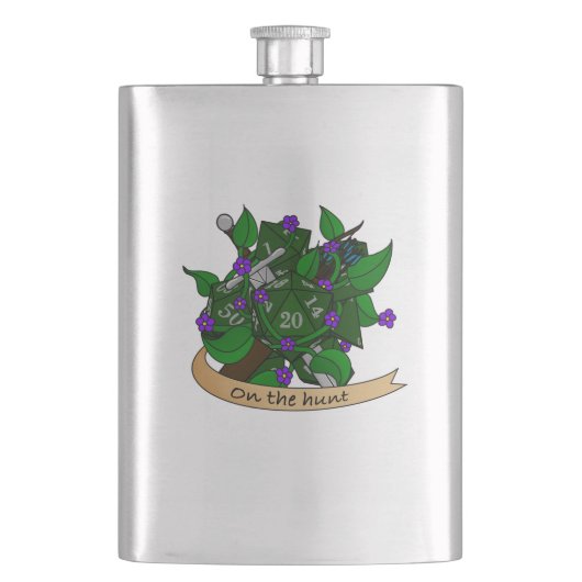 Ranger Dice Design Flachmann (Vorderseite)