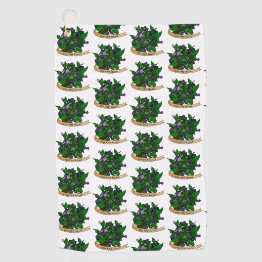 Ranger Dice Design Golfhandtuch (Vorderseite)